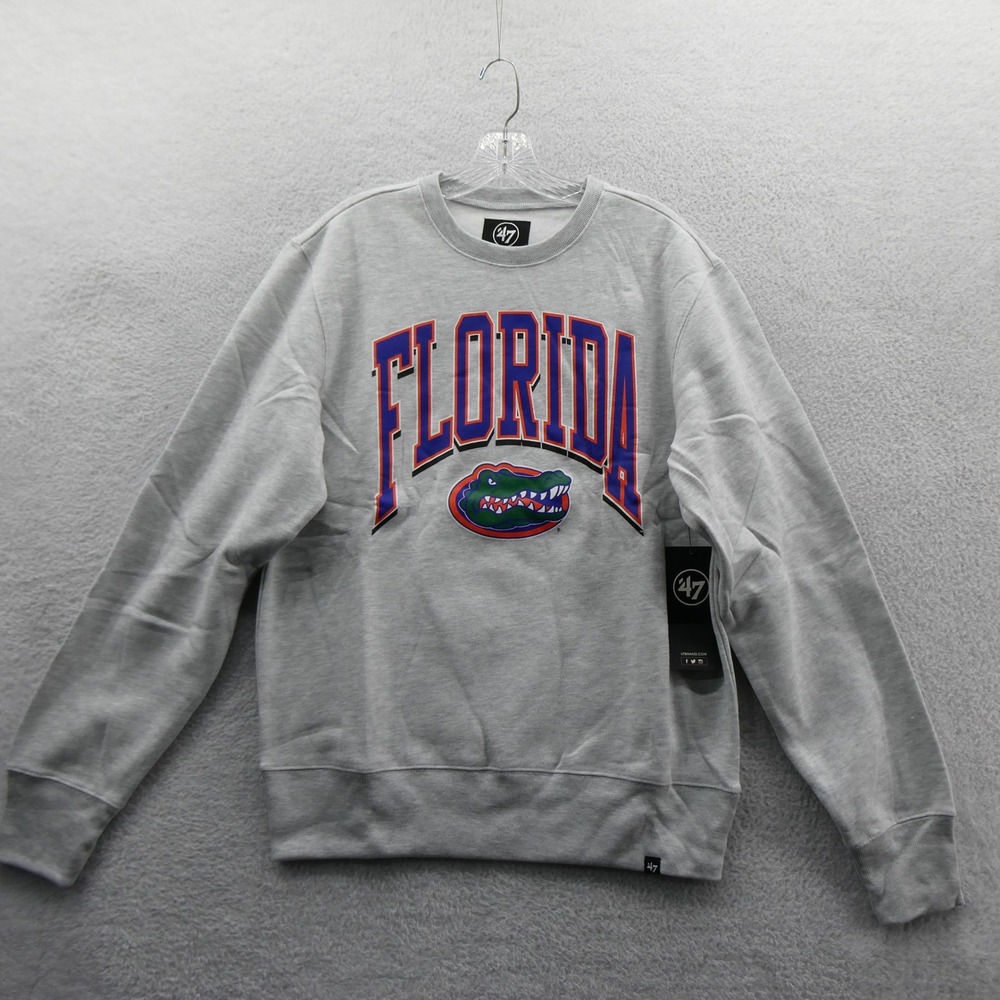'47 Sweatshirt Mens Medium Florida Gators Gray Long Sleeve Crewneck Fleece